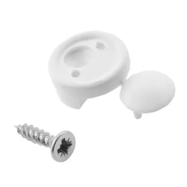 Купить Зеркалодержатель пласт.с шур. (белый 8 шт) в интернет-магазине Akvilon.kz