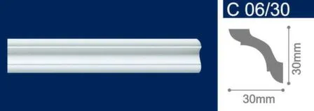 Купить Плинтус потолочный 30x30x2000мм, Solid в интернет-магазине Akvilon.kz