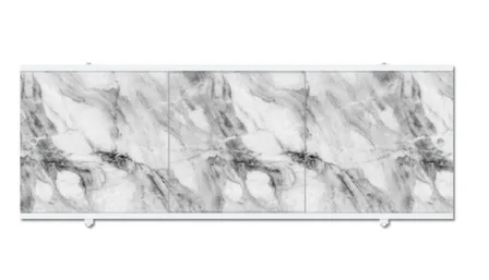 Купить Экран под ванну CETUS Pro, ПВХ, серый мрамор, 1,48 м, Метакам в интернет-магазине Akvilon.kz