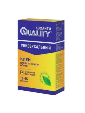 Купить Клей обойный универсальный, картон, 450 гр, Quality в интернет-магазине Akvilon.kz