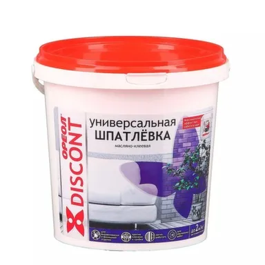 Шпатлевка масляно-клеевая для внутренних работ, 1,5 кг, Ореол в интернет-магазине Akvilon.kz Шпатлевка масляно-клеевая для внутренних работ, 1,5 кг, Ореол в интернет-магазине Akvilon.kz