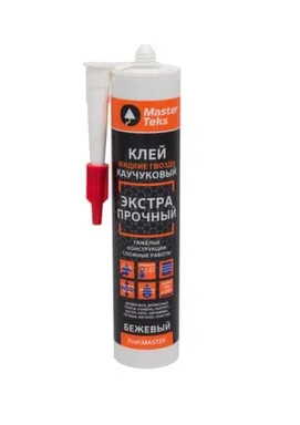 Купить Клей каучуковый Жидкие гвозди экстрапрочный, бежевый, 387 г, Masterteks в интернет-магазине Akvilon.kz