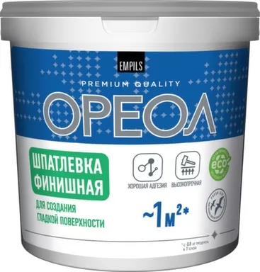 Шпатлевка финишная, 1,5 кг, Ореол в интернет-магазине Akvilon.kz Шпатлевка финишная, 1,5 кг, Ореол в интернет-магазине Akvilon.kz