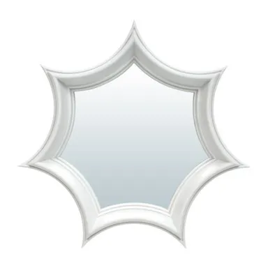 Купить Зеркало декоративное "Турин", белый, 25 см, зеркало 13 см, QWERTY в интернет-магазине Akvilon.kz