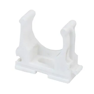 Купить Клипса для крепления труб 25 мм, белый, 5 шт, Стройбат в интернет-магазине Akvilon.kz