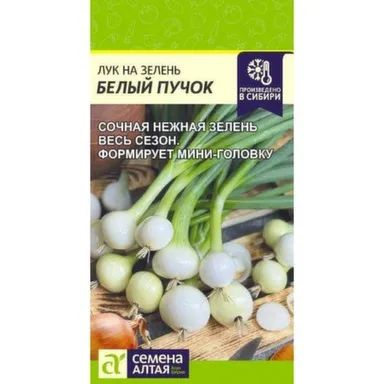 Купить Лук на зелень Белый Пучок, Семена Алтая в интернет-магазине Akvilon.kz