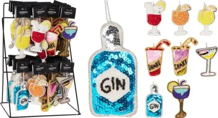 Купить Декорация подвесная Напитки, длина 10 см, в ассортименте, Koopman в интернет-магазине Akvilon.kz