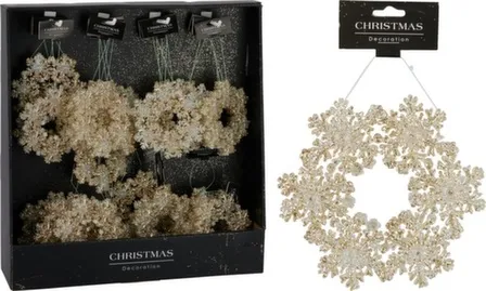 Купить Декорация подвесная Венок, диаметр 12 см, Koopman в интернет-магазине Akvilon.kz