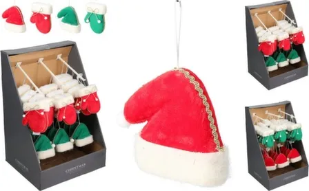 Купить Декорация подвесная Шапка/варежка, 11x9x3 см, в ассортименте, Koopman в интернет-магазине Akvilon.kz