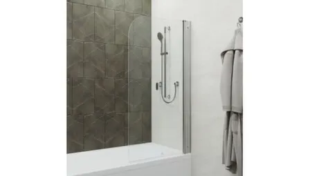 Купить Шторка стеклянная на ванну СОЛО 75x140 см, распашная, Triton в интернет-магазине Akvilon.kz