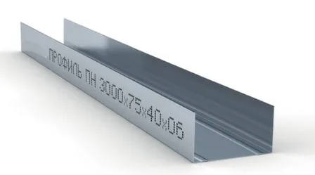 Купить Профиль для гипсокартона Профиль направляющий 0,6 75x40 Для каркаса в интернет-магазине Akvilon.kz