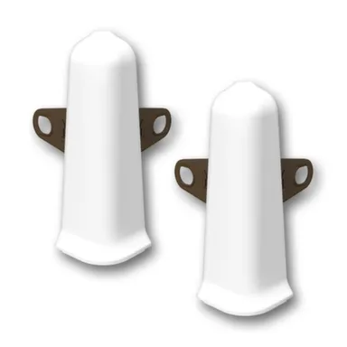 Купить Уголок наружный для плинтуса 001-0 Белый глянцевый 2 шт, Deconika в интернет-магазине Akvilon.kz