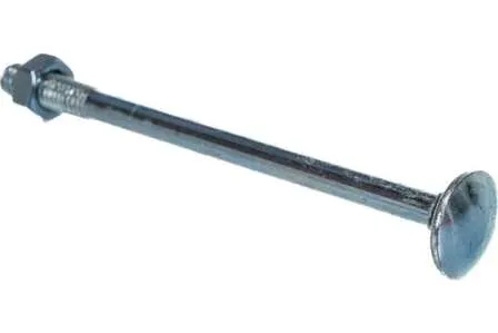 Купить Болт мебельный DIN 603 с гайкой, 6x90 мм, белый цинк, 4 шт, Стройбат в интернет-магазине Akvilon.kz