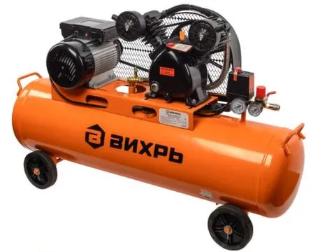 Купить Компрессор воздушный 100 л 400 л/мин 2500 Вт, КМП-400/100Р, Вихрь в интернет-магазине Akvilon.kz