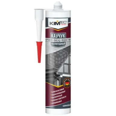 Купить Герметик каучуковый кровля фасад водосток прозрачный 310 мл, Kim Tec в интернет-магазине Akvilon.kz