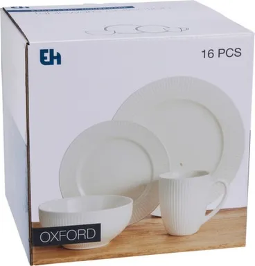 Купить Набор посуды из 16 предметов: тарелка диаметром 27 см - 4 шт, тарелка диаметром 20 см - 4 шт, миска диаметром 15 см - 4 шт, кружка 350 мл - 4 шт, Koopman в интернет-магазине Akvilon.kz