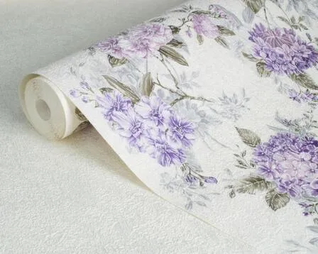 Купить Обои вспененные на бумажной основе Гортензия-01, мотив, 0,53x10,05 м, Саратовские обои в интернет-магазине Akvilon.kz